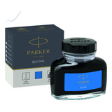 Vidro De Tinta Para Caneta Tinteiro Parker Quink Azul 57ml