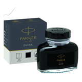 Vidro De Tinta Para Caneta Tinteiro Parker Quink Preto 57ml