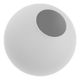 Vidro Globo Fosco 12cm Diametro Esfera Bola Sem Colar Estrutura Branco 110v 220v