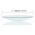 Vidro Relógio Antigo Abaulado Silco 18,3cm De Mesa