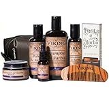 Viking Kit De Barba Premium Com Necessaire Mar Viking