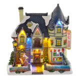 Vila Cenário Natalino Com Luz Loja De Presentes Papai Noel