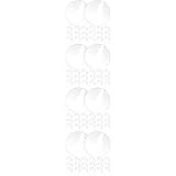 VILLCASE 80 Peças Folha Redonda Acrílica Claro Placa Acrílica Transparente Placa Acrílica Redonda Placa Acrílica Multifuncional Acrílico Em Forma De Coração Prato De Vidro