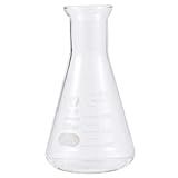 VILLFUL 1 Unidade Vidraria De Laboratório Frasco De Vidro Erlenmeyer Conjunto De Kit De Química Frasco De Vidro Para Estudantes Copos Científicos Taça Roupas Uso Do Aluno Triângulo