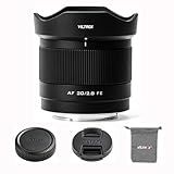 Viltrox 20mm F2.8 Fe, Lente Af De Quadro Completo E-mount Grande Angular Principal Para Câmera Sony, Lente De Foco Automático Para Sony E Mount A7 A7ii A7iii A7r A7rii A7riii A7riv A7s A7sii A9 A7c