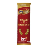 Vinagre Vinho Tinto Sachê 4ml Castelo Bom Sabor 4 Cx 200 Un