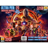 Vingadores Série Marvel Com 20 Filmes Volume 2 Pendrv 32gb