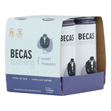 Vinho Tinto 100 Moscato Becas 2024 Adega Becas Sparkling Em Lata 269 Ml Em Um Estojo De Aluminio