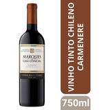 Vinho Tinto Chileno Carmenere 750ml Marques De Casa Concha