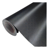 Vinil Adesivo Envelopamento Fibra Carbono Preto 1m X 20cm