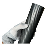 Vinil Adesivo Fibra Carbono 3d Preto Alltak Tuning 3m X 60cm