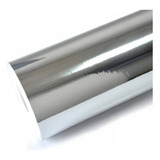Vinil Adesivo Prata Metalico Silhouette Arte 30 Cm 1 Metro