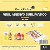 Vinil Adesivo Sublimático Branco A4 100 Folhas
