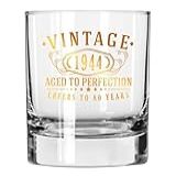 Vintage 1944 Impresso Ouro 325 Ml Whisky Rocks Glass Presentes De Feliz Aniversário De 80 Anos Para Homens Cheers To 80 Years Turning 80 Decorações Decorativas Suprimentos De Lembranças De