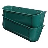 VINTORKY 2 Peças Calha De Alimentação De Frango Cochos De Água Para Gado Recipiente De Alimentação De Porcos Alimentador De Aves Alimentador De Pombos Cocho De Alimentação De Aves