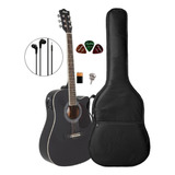 Violão Ac Tagima Folk Ad18 Memphis Capa Luxo E Paletas