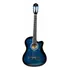Violão Aço Elétrico Clássico Azul E Preto Vogga Vce217 Ncbl Material Do Diapasão Madeira Orientação Da Mão Destro