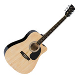 Violão Aço Elétrico Folk Natural Vogga Vck370 Nt