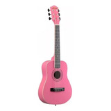 Violao Acustico Rosa Kids