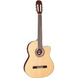 Violão Clássico Elétrico Flat Hofma Hmc225 Nt Natural Cutway Orientação Da Mão Destro