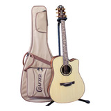 Violão Crafter Stg D-28ce Pro Folk Ds-2 Eq Com Bag Cor Natural Material Do Diapasão Rosewood Orientação Da Mão Destro