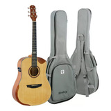 Violão Elétrico De Aço C Efeito Folk Strinberg Sd301hcr