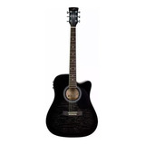 Violão Elétrico Folk Cutaway Vogga Vck370 Mf Aço Com Afinador E Tensor Bi direcional