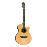 Violão Elétrico Strinberg Black Sf200c Natural Fosco Afinado