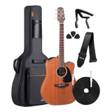 Violão Eletrico Takamine Gd11 Mce Kit Completo Capa Luxo Cor Natural