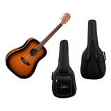 Violão Elétrico Washburn Wd7satbm Sólido + Bag Avs Estofada