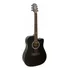 Violão Eletroacústica Giannini Performance Gf-1d Ceq Spruce Para Destros Satin Black Madeira Técnica Verniz Brilhante