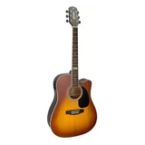 Violao Folk Eletrico Cor Honey Burst