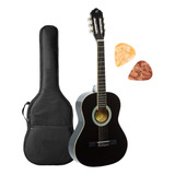 Violão Giannini 3 4 Infantil Nylon Start N6 Bk Preto Capa