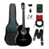 Violão Giannini Nylon Nf14 Preto Elétrico Kit Completo