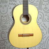 Violão Rozini Rx210 Studio Eletroacústico Fishman Clasica 2 Cordas De Nylon Clássico Louro Preto Com Acabamento Natural Fosco