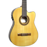 Violão Rozini Rx515 Flat Nylon Natural Elétrico