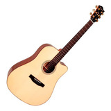 Violão Tagima Maciço Cf-2000 Acústico C/ Hard Case Regulado Cor Marrom Material Do Diapasão Ébano Orientação Da Mão Destro