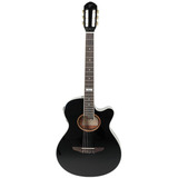 Violão Tagima Vegas T Bk Preto Nylon Elétrico Com Afinador