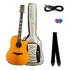 Violão Waldman Dcex-2041 Yl C/ Bag,cabo,palhetas,correia
