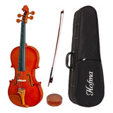 Violino 3 4 Hofma Hve 231 Natural Estojo Arco Breu