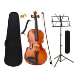 Violino 3 4 Infantil Arco Breu Case Espaleira Estante Case 