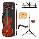 Violino Eagle 4/4 Ve441 Case+breu+arco+espaleira+estante