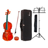 Violino Eagle 4 4 Ve441 Case Breu Arco Profissional estante