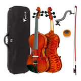 Violino Eagle Envelhecido Vk644 Com Arco