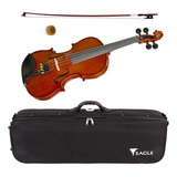 Violino Eagle Ve144 4 4 Envernizado Novo Estojo Arco Breu