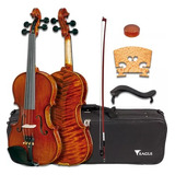 Violino Eagle Vk 644 Case Breu Arco Espaleira Verniz Brilh