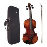 Violino Eagle Vk544 4 4 Envelhecido Com Case Breu E Arco