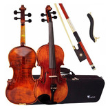 Violino Eagle Vk644 4 4 Sólido Envelhecido Completo