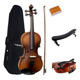 Violino Estudante Vogga Von144n Completo 4 4 Espaleira Cor Natural