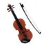Violino Infantil Makeda Acustico Com 4 Cordas E Arco Cor Marrom